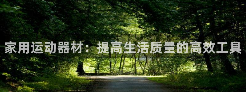 风速体育官方正版app官网：家用运动器材：提高生活质